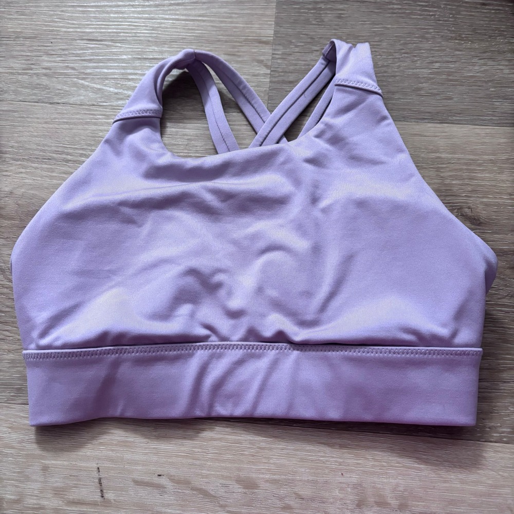 Hylete Lilac Purple High Neck Strappy Back Sports Bra Womens XS Activewear